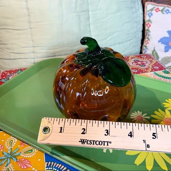 Art Glass Pumpkin - Picture 7 of 9